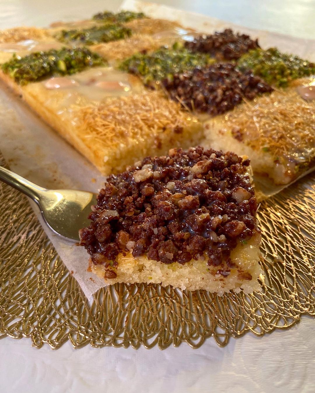 Basbousa Semolina and Coconut Cake