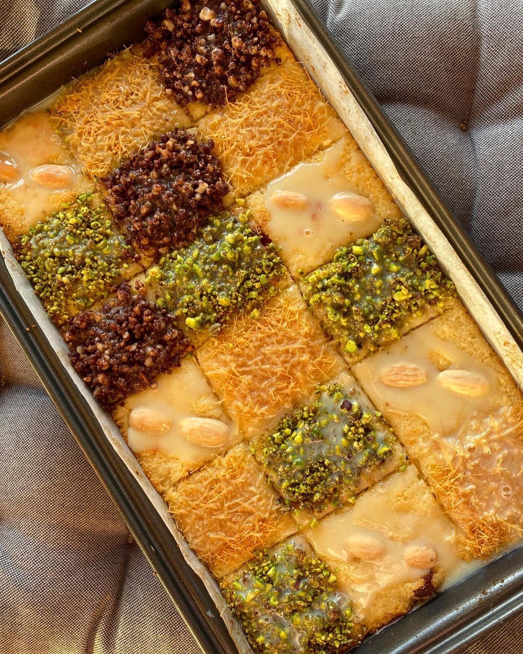 Basbousa Semolina and Coconut Cake