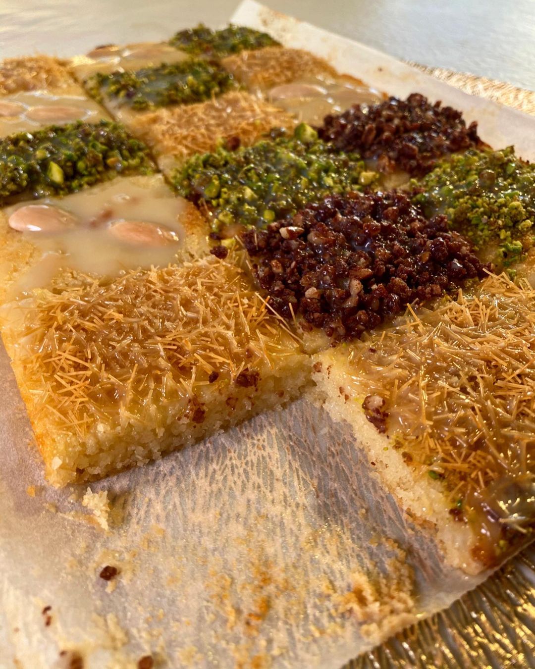 Basbousa Semolina and Coconut Cake