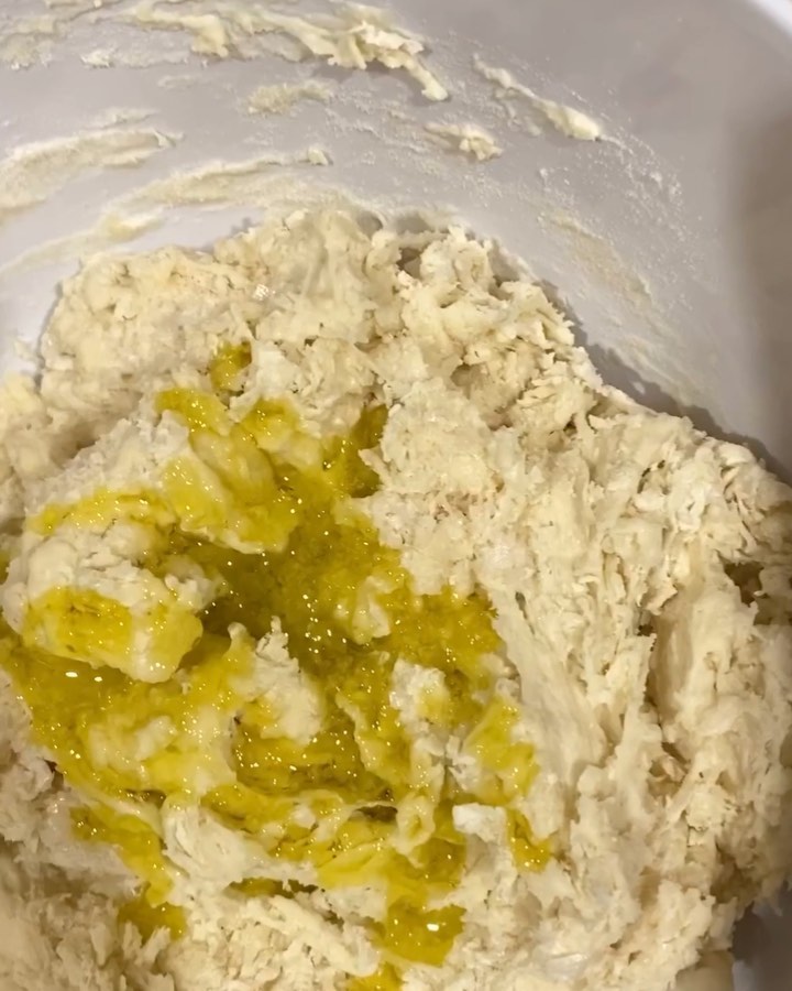 Arabic Sweet Focaccia with Tahini and Dates