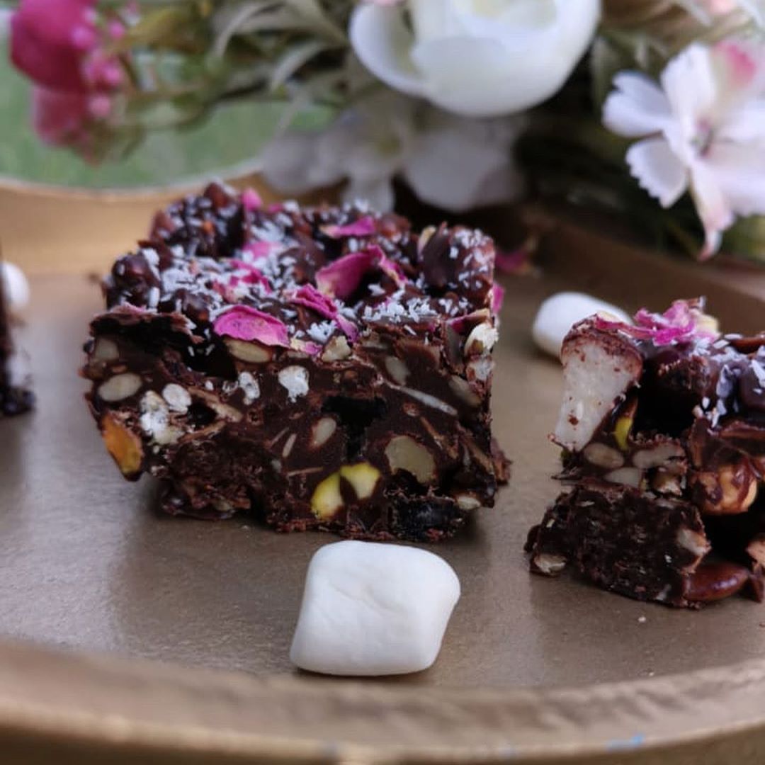 Wholesome Festive Rocky Road Dessert