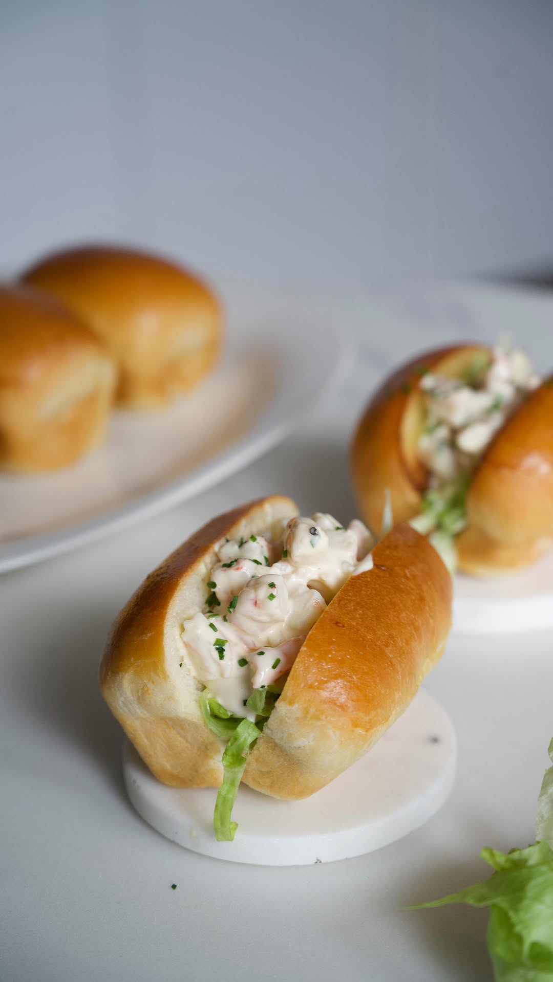 Shrimp Lobster Roll with Homemade Bread