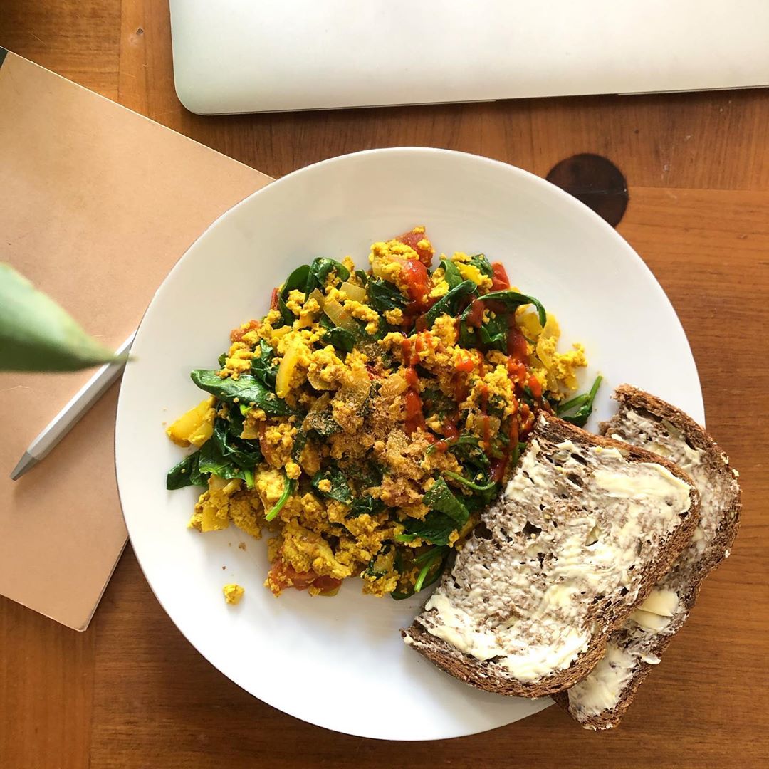 Scrambled Tofu with Vegetables and Spices