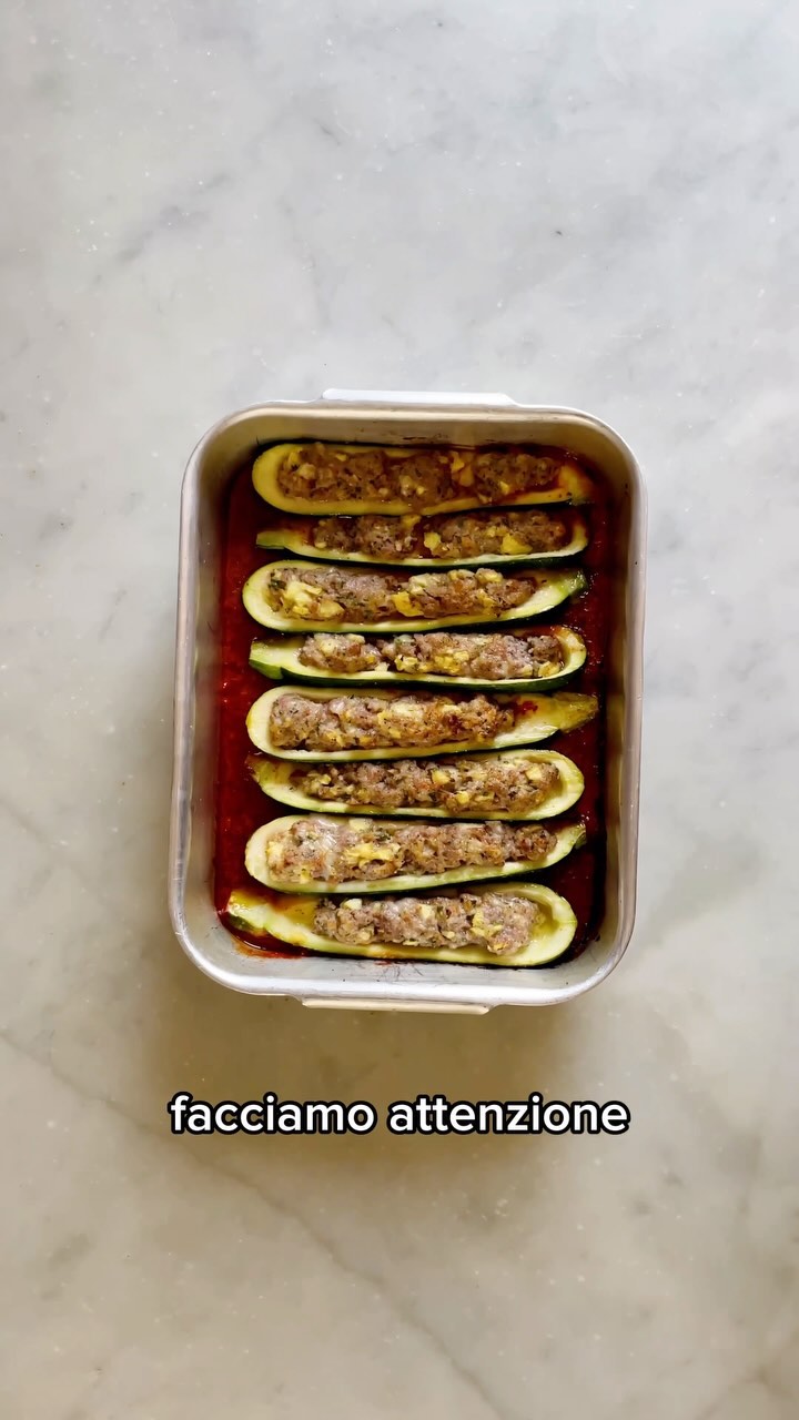 Stuffed Zucchini with Sausage and Cheese