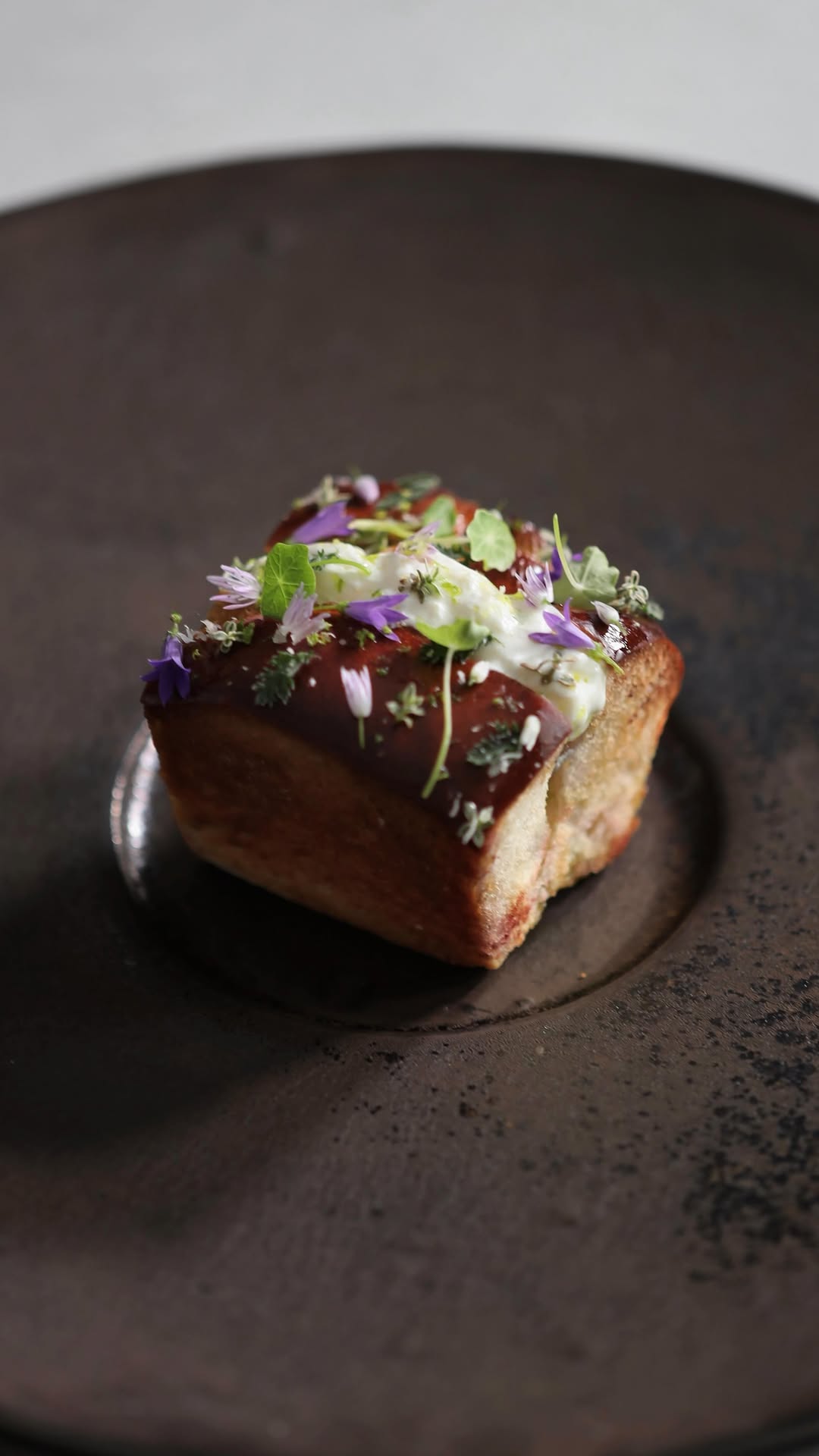 Salted Pan Brioche Appetizer with Scampi