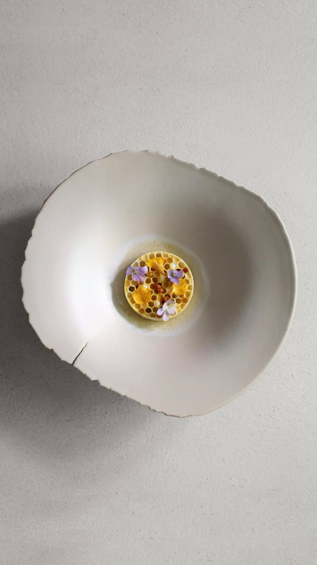 Honey Panna Cotta with Crunchy Honeycomb