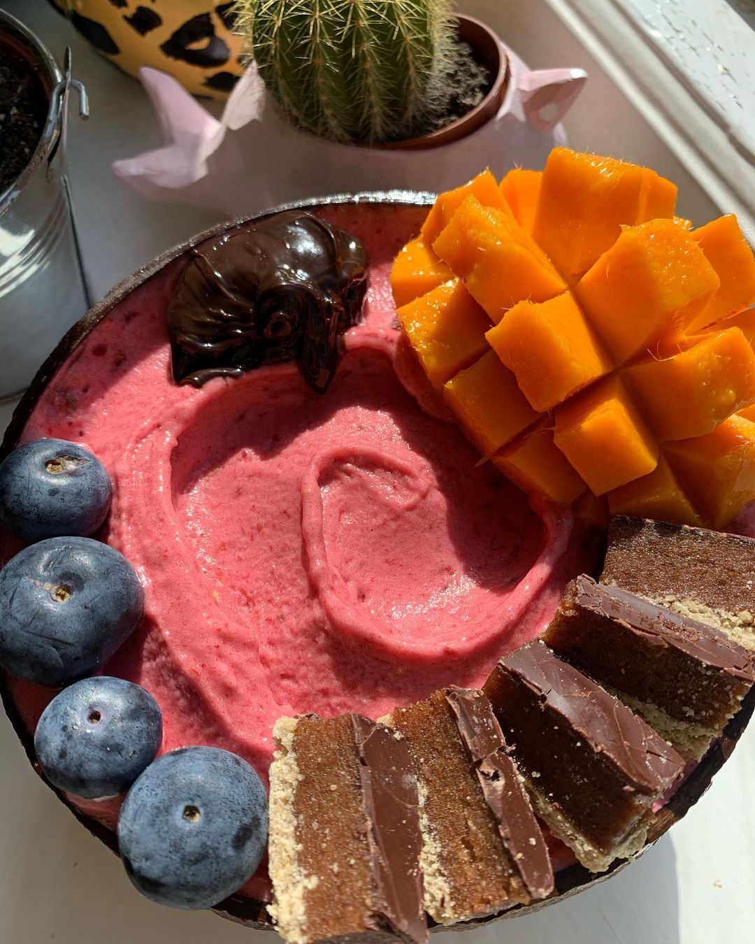 Fruity Nice Cream with Millionaires Toppings