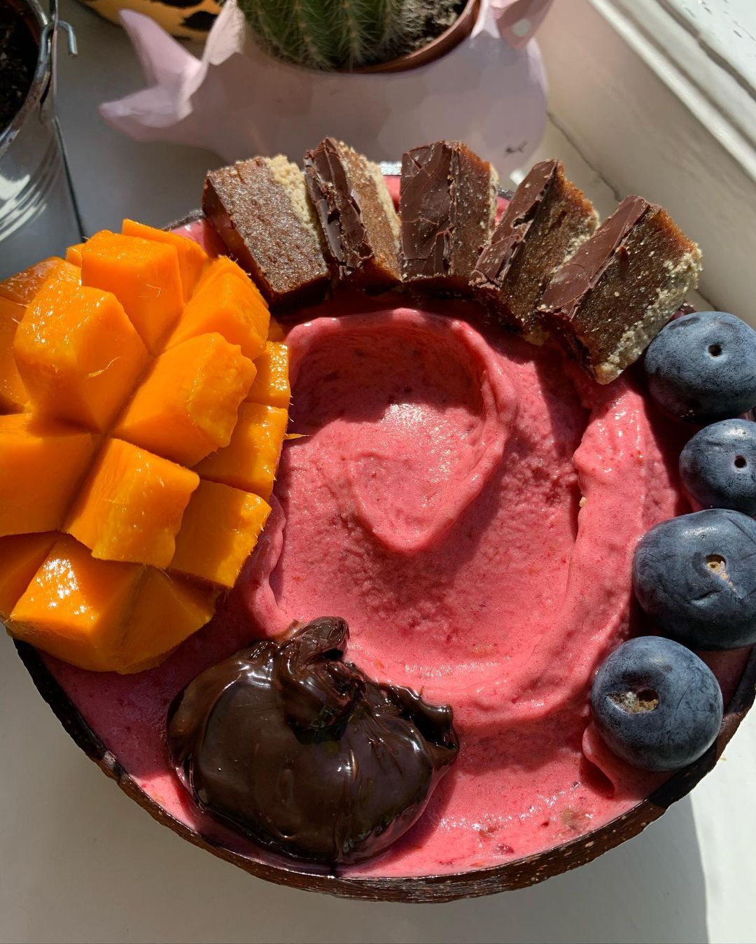 Fruity Nice Cream with Millionaires Toppings