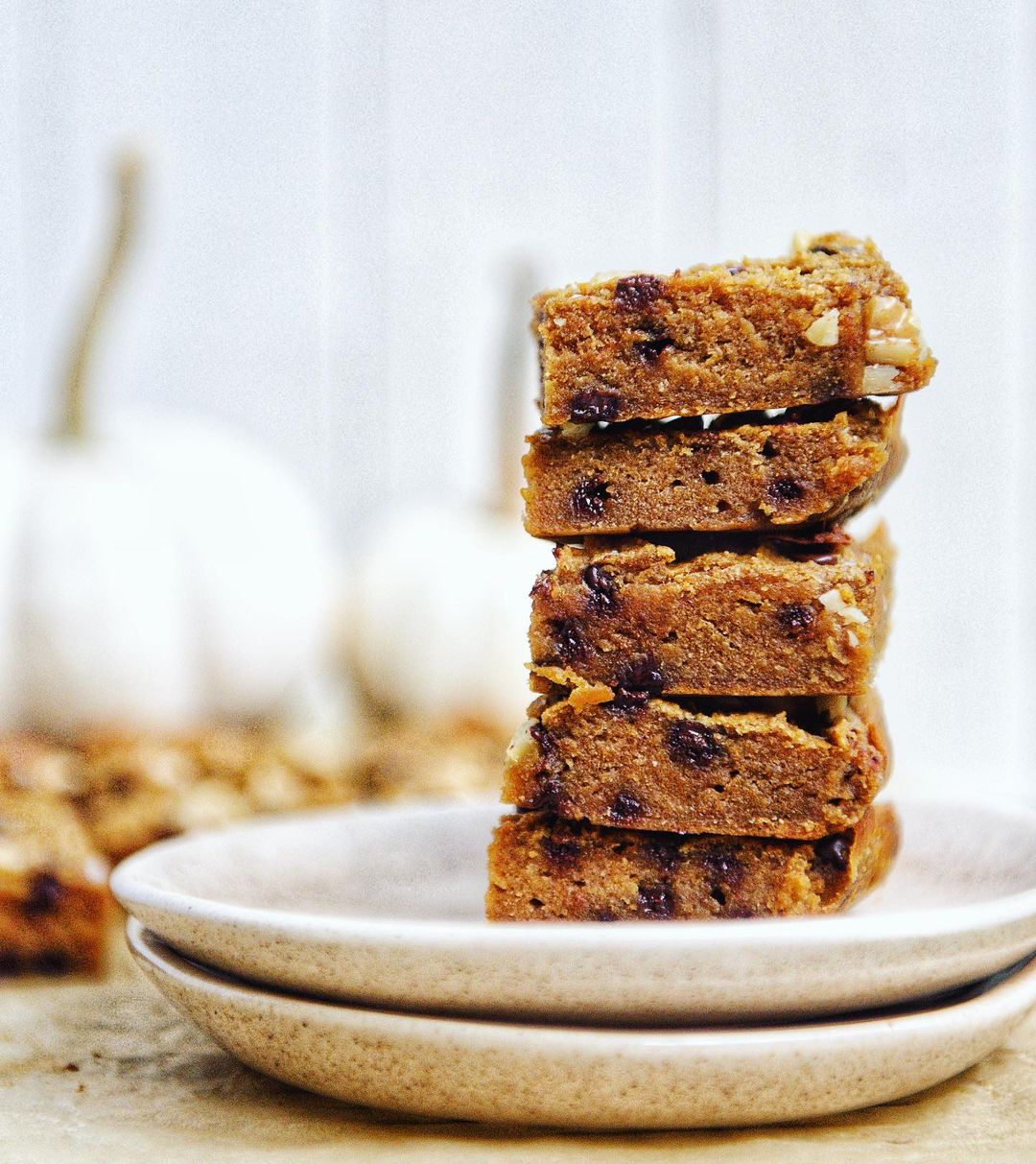 Pumpkin Cookie Dough Blondies