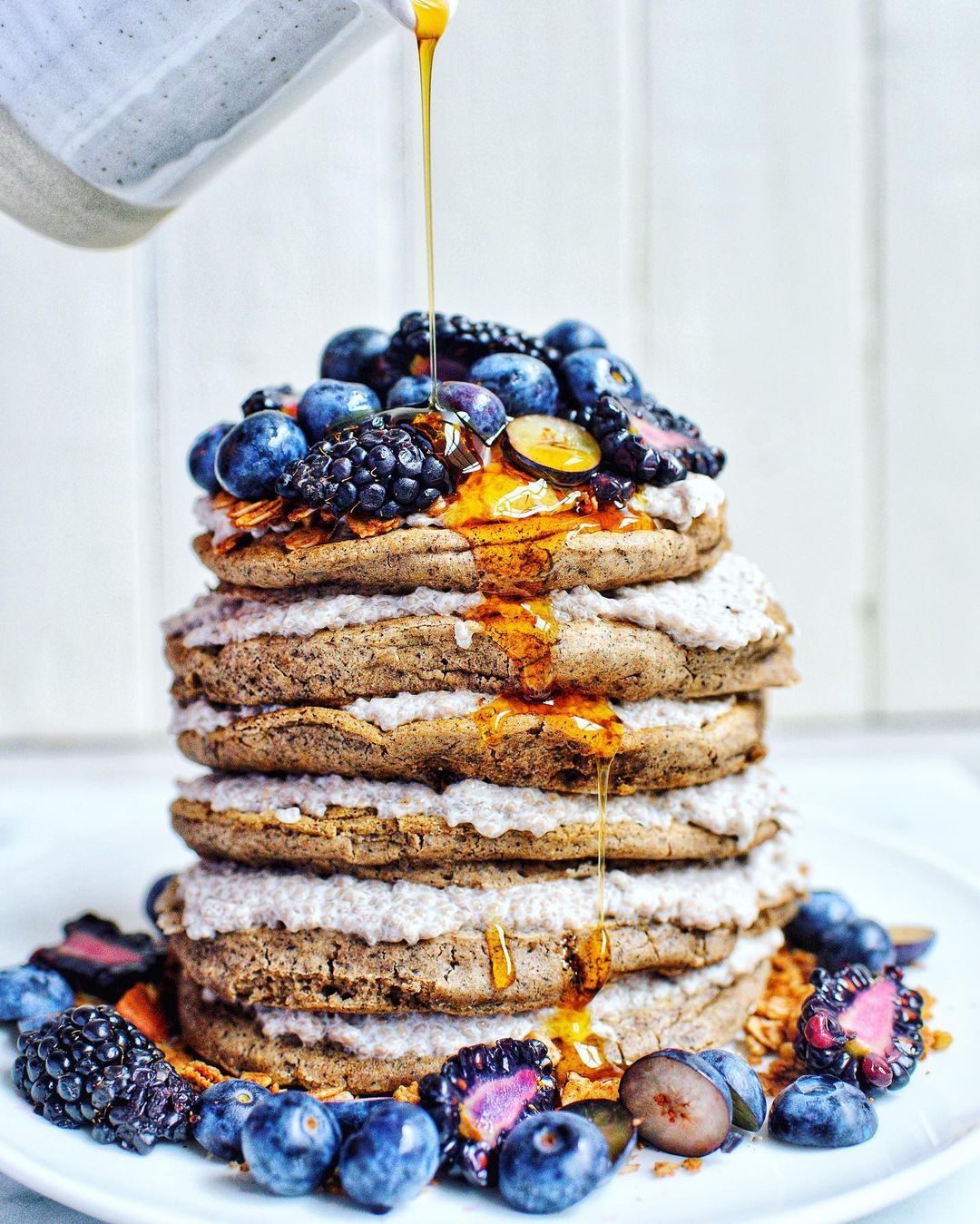 Buckwheat Oat Pancakes