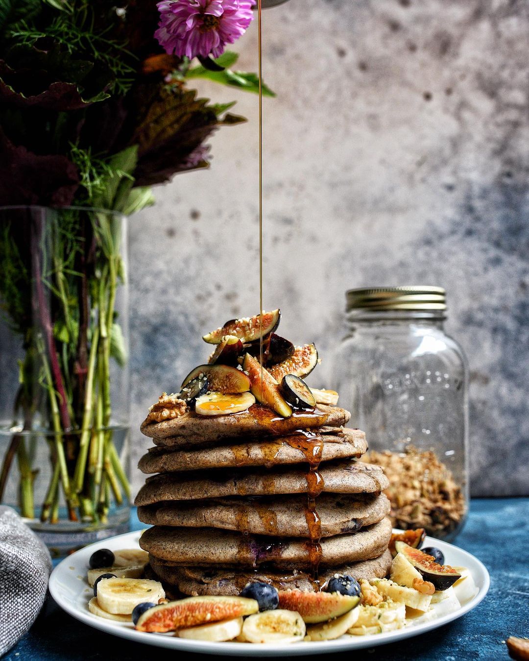 Homemade Cassava Buckwheat Sorghum Pancakes