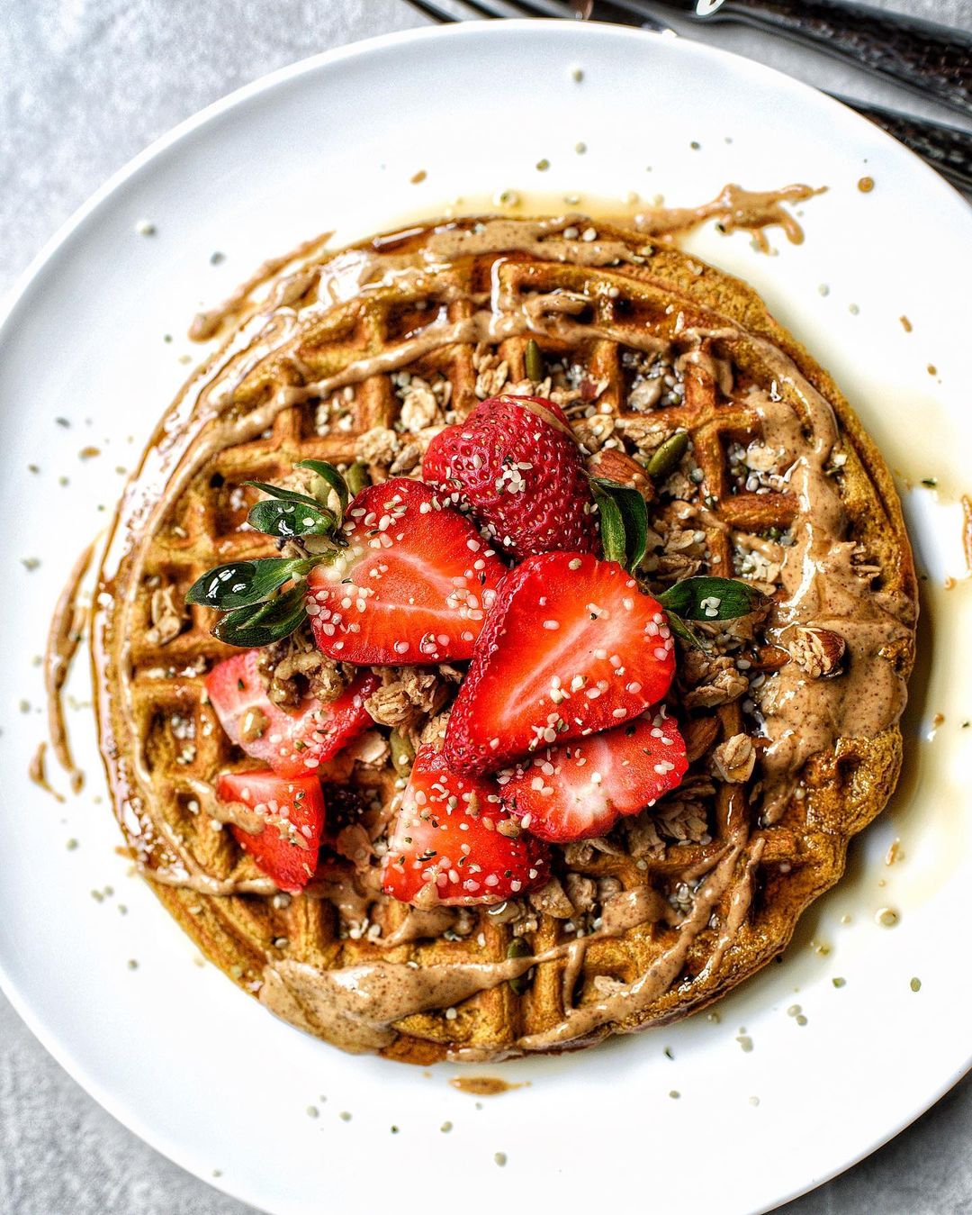 Easy Vegan Gluten-Free Sweet Potato Waffles