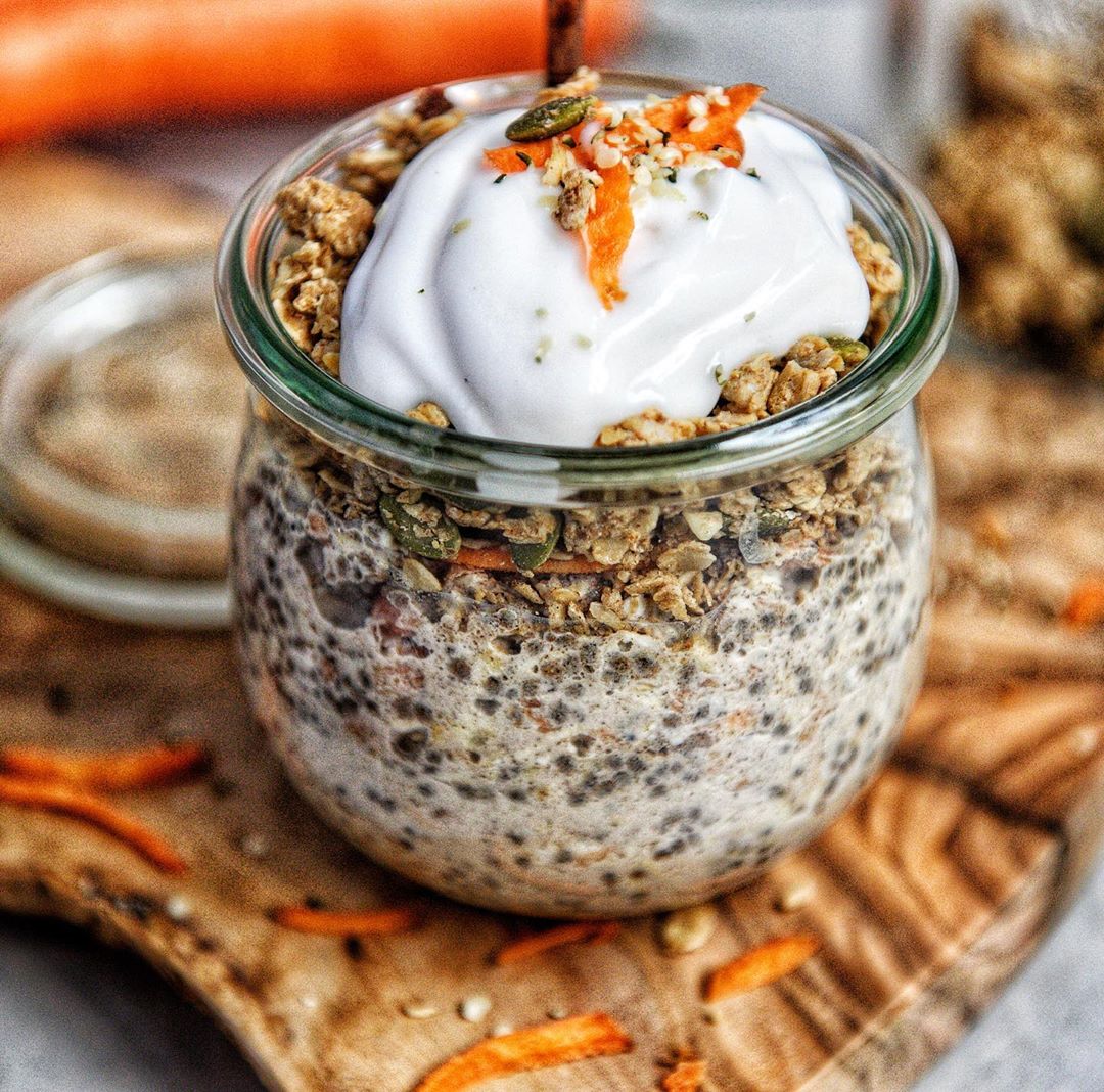Carrot Chia Overnight Oats