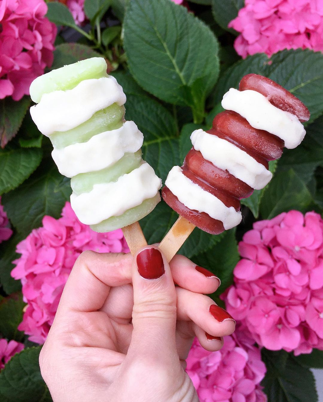 Homemade Vegan Twister Ice Lollies