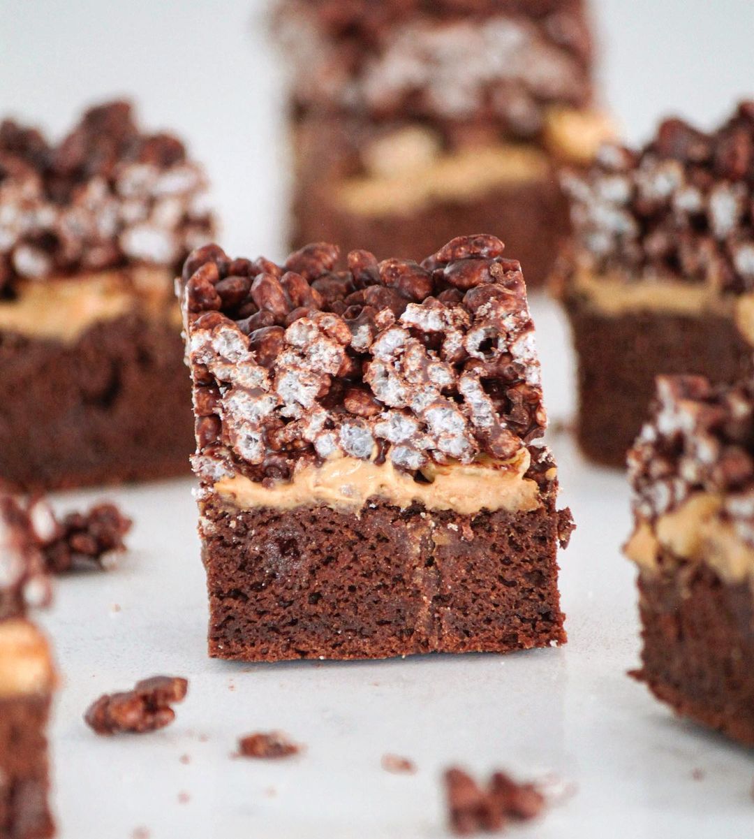 Crunchy Loaded Brownie Bars