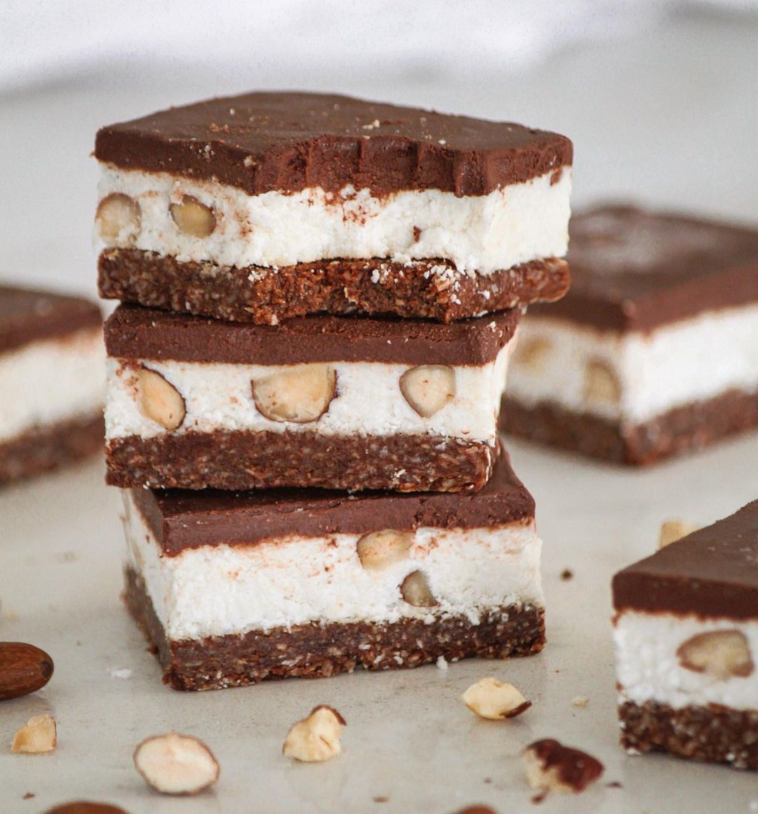 Homemade Nutty Bounty Bars