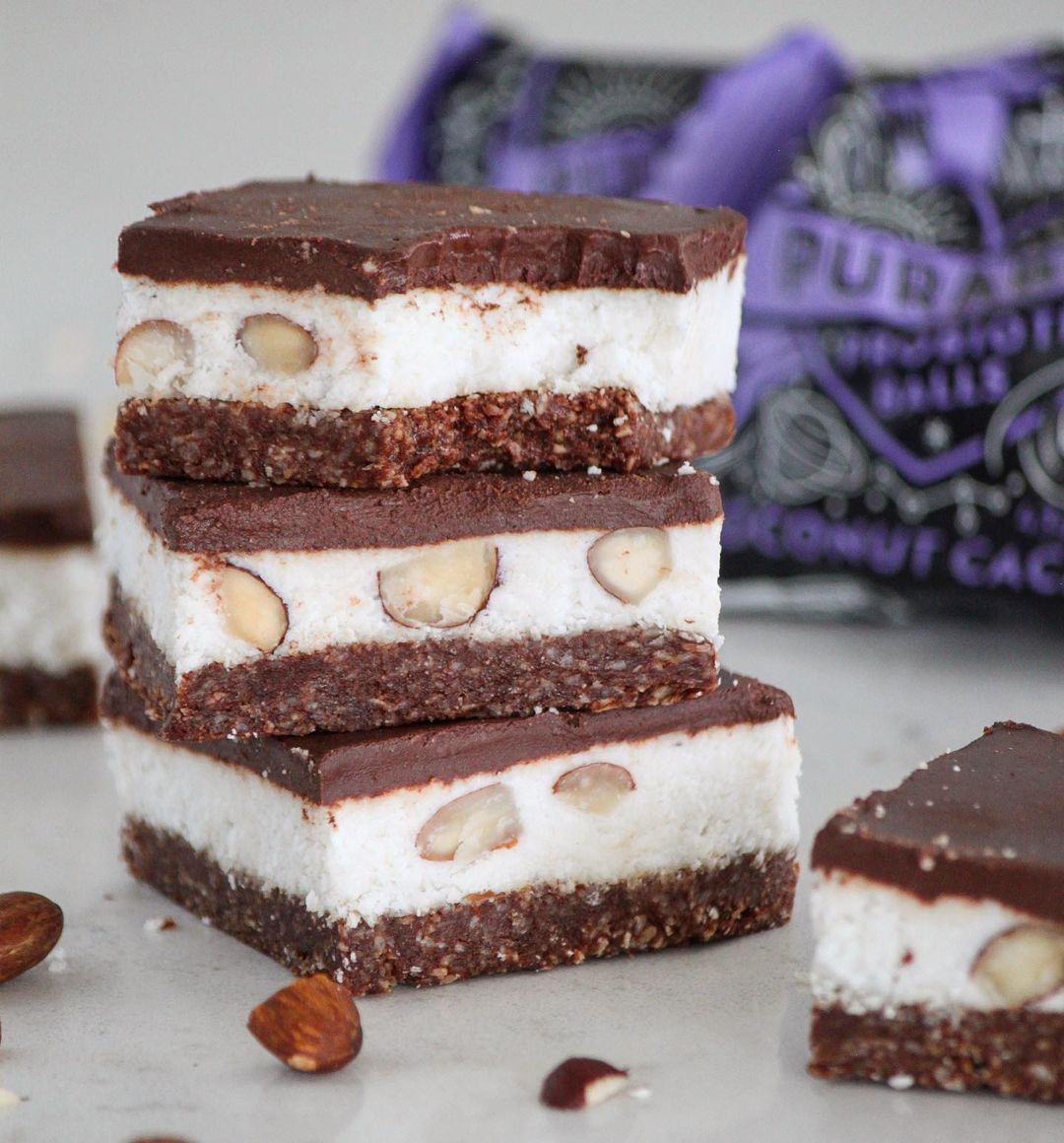 Homemade Nutty Bounty Bars
