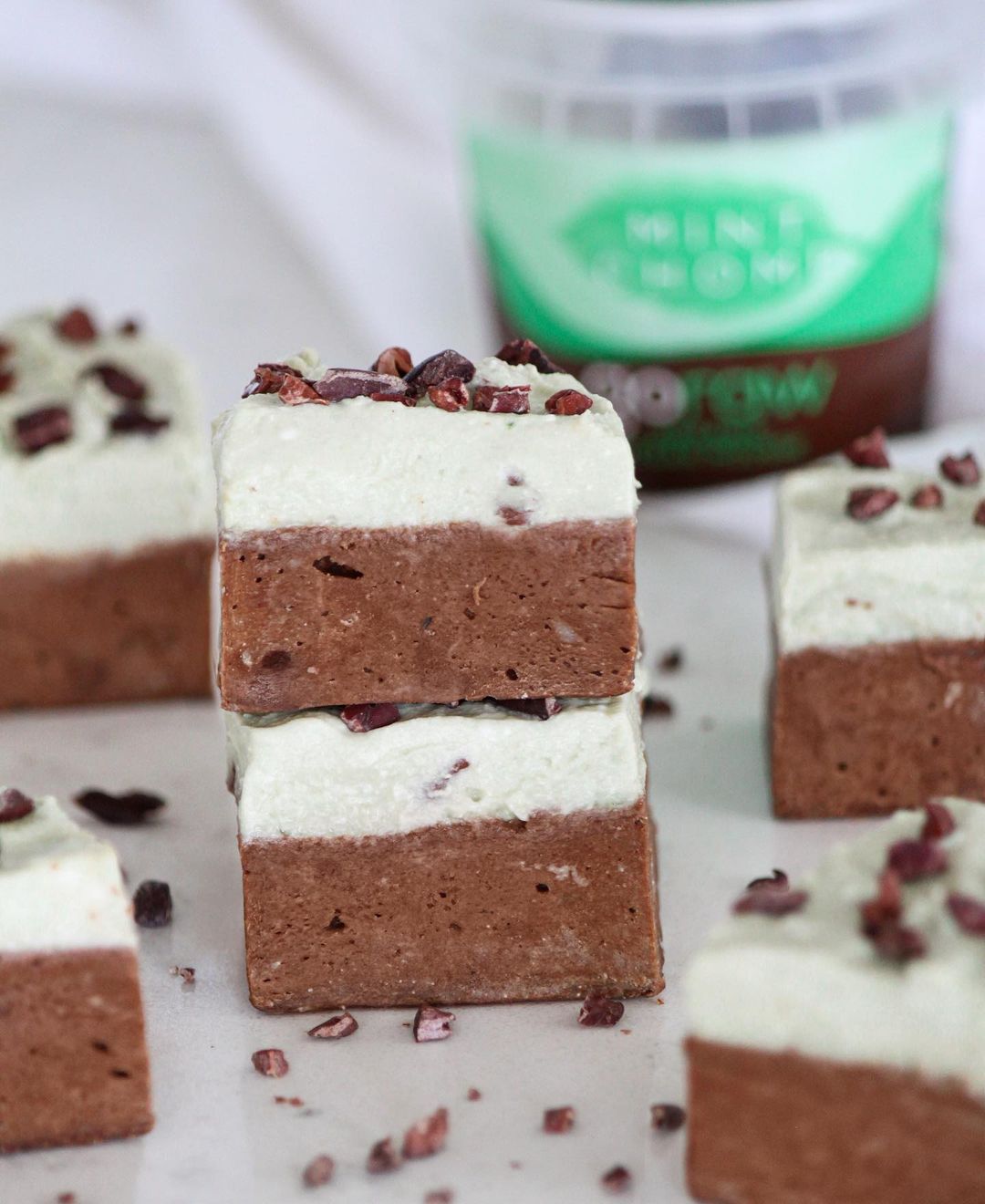 Chocolate Mint Fudge Bites