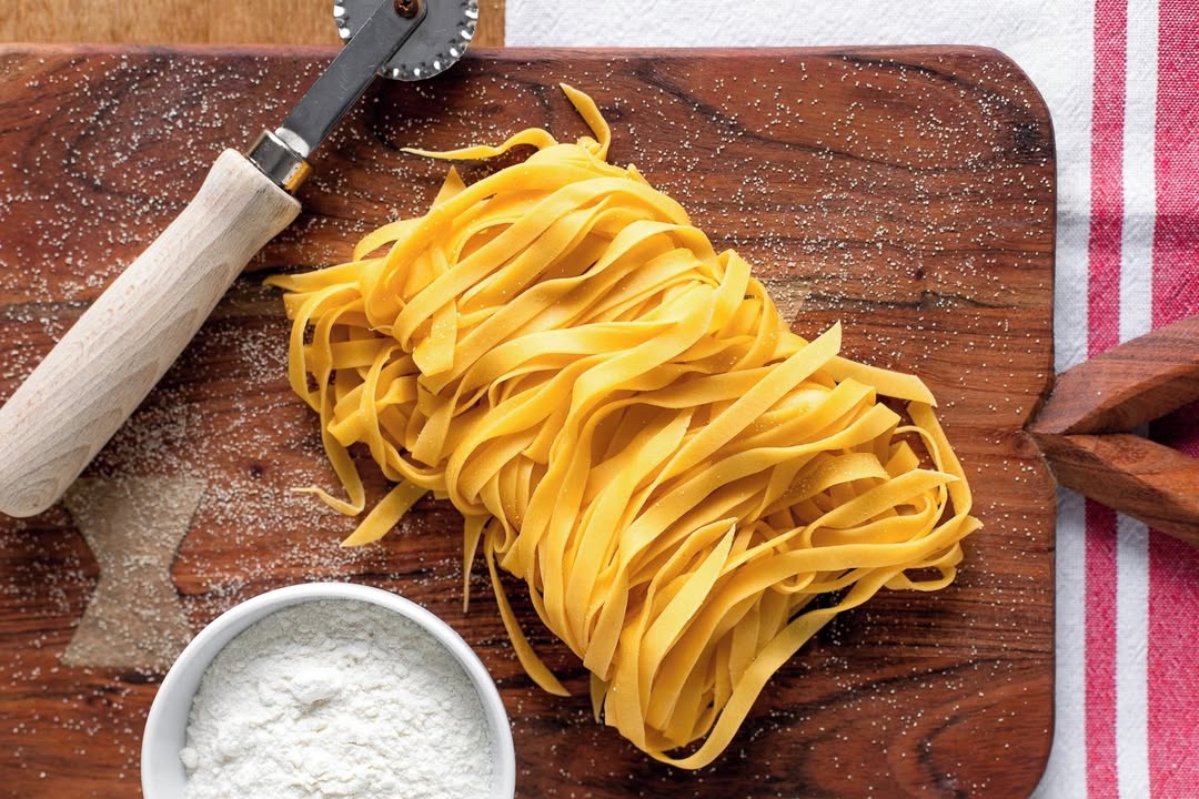 Homemade Italian Tagliatelle Pasta