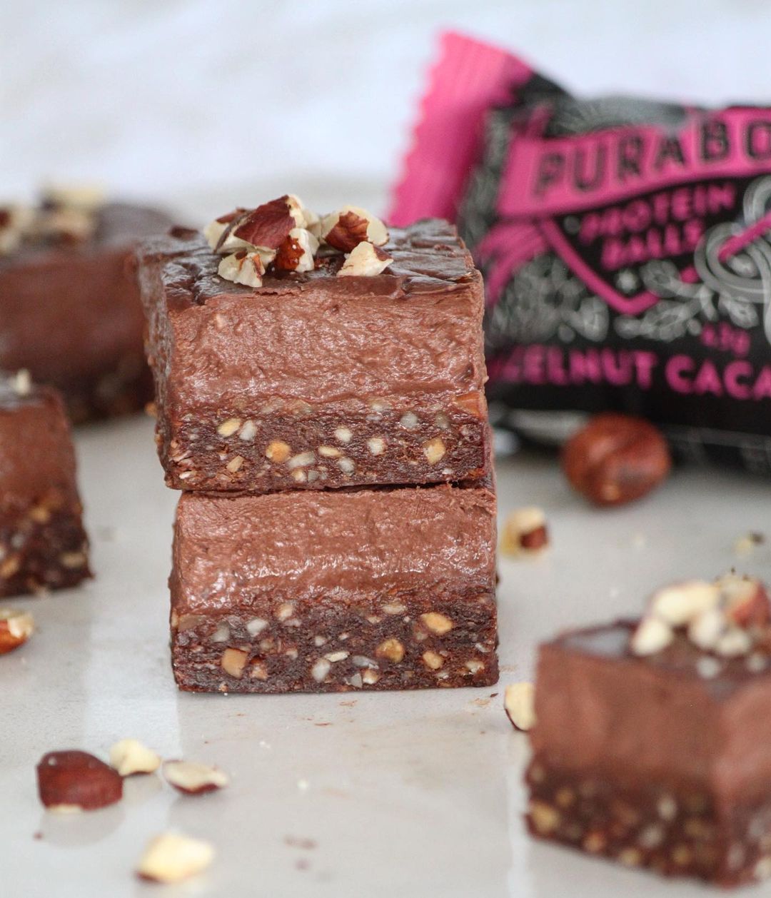 Chocolate Hazelnut Mousse Slice
