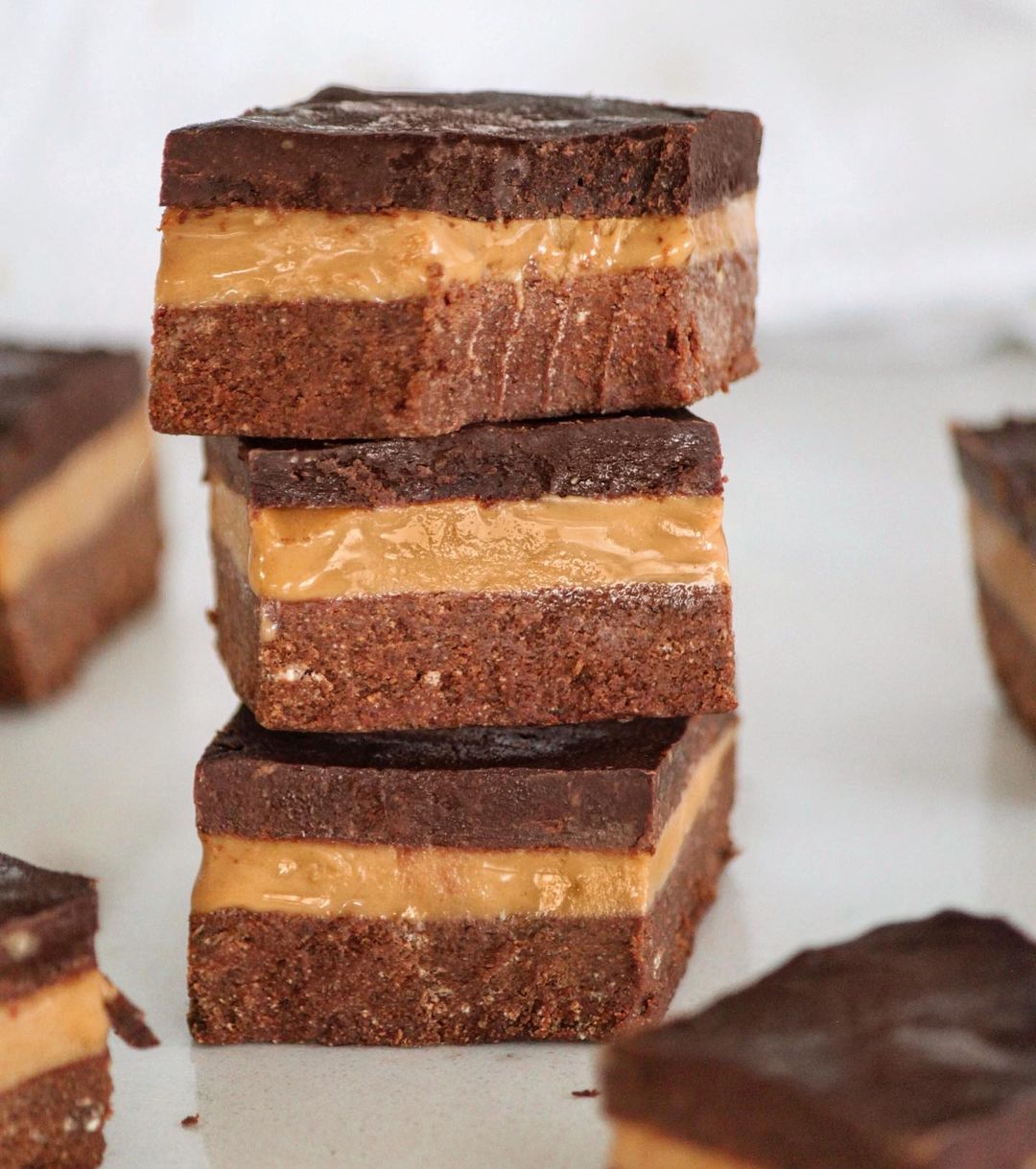 No Bake Caramel Brownie Bars