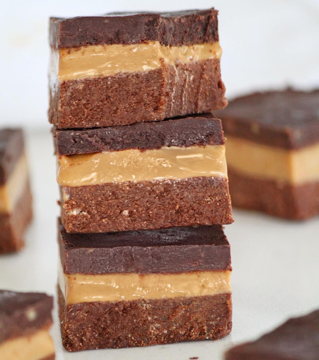 No Bake Caramel Brownie Bars