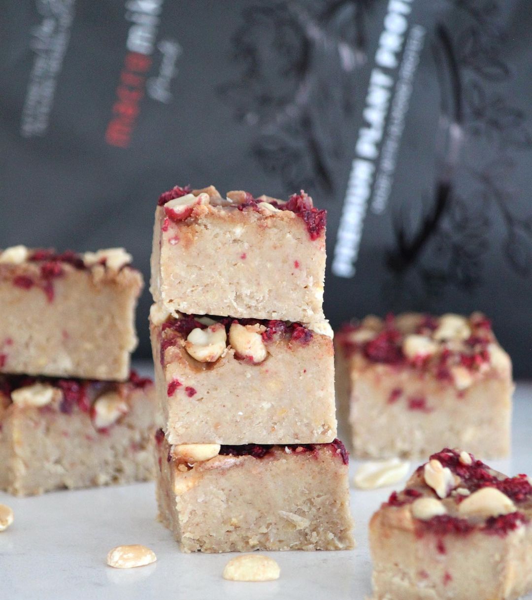 Peanut Butter Berry Blondies