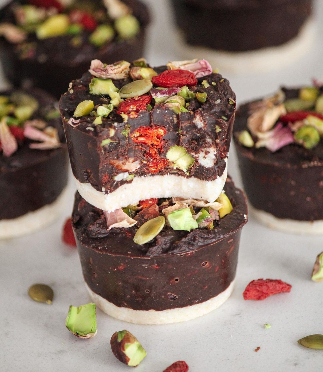 Rocky Road Dessert Cups with Coconut Base