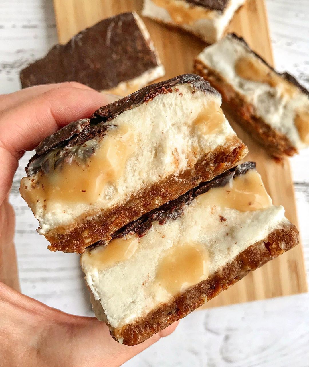 Caramel Ice Cream Bars