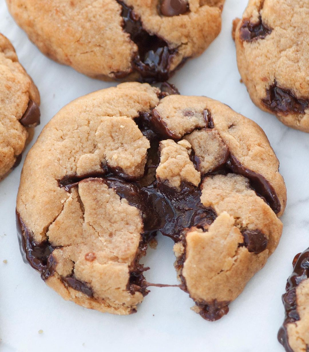 Vegan Stuffed Chocolate Chip Cookies
