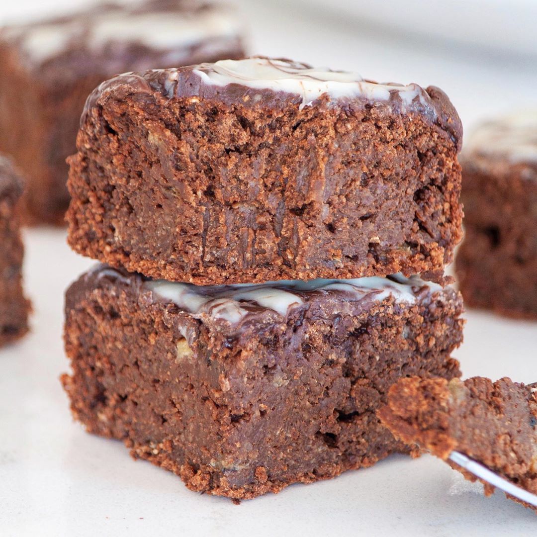 Fudgy Banana Brownies