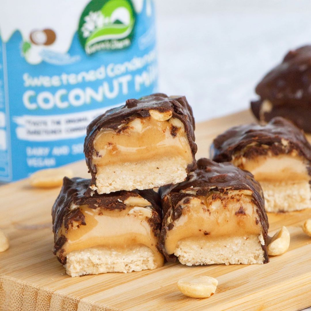 Coconut Caramel Peanut Bars