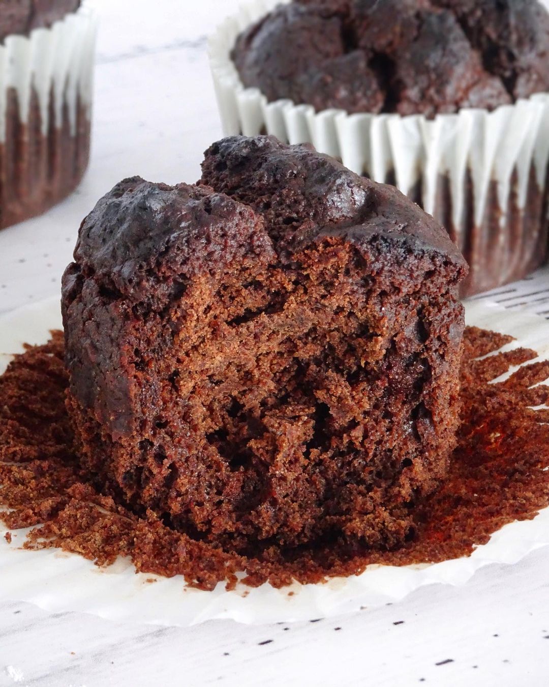 Double Chocolate Muffins with Hemp Flour