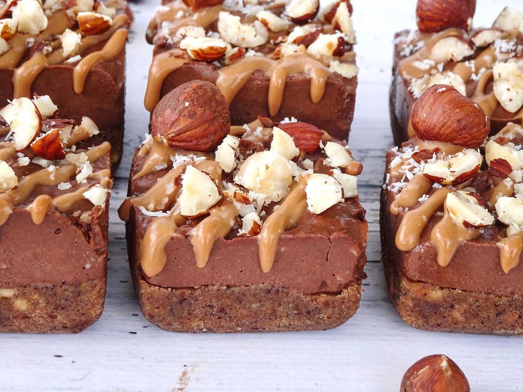 Vegan Ferrero Rocher Slice