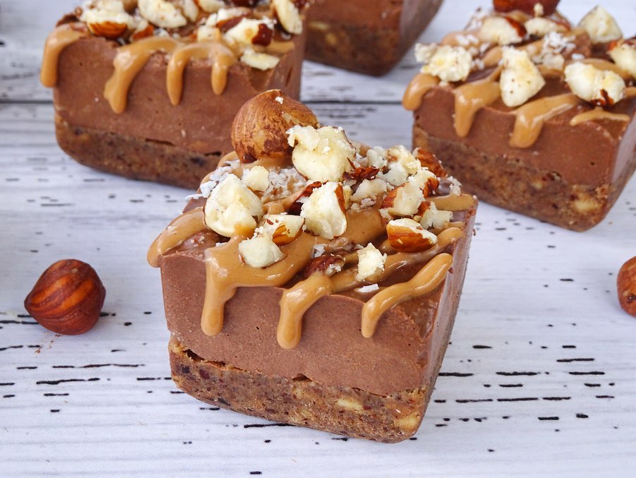 Vegan Ferrero Rocher Slice