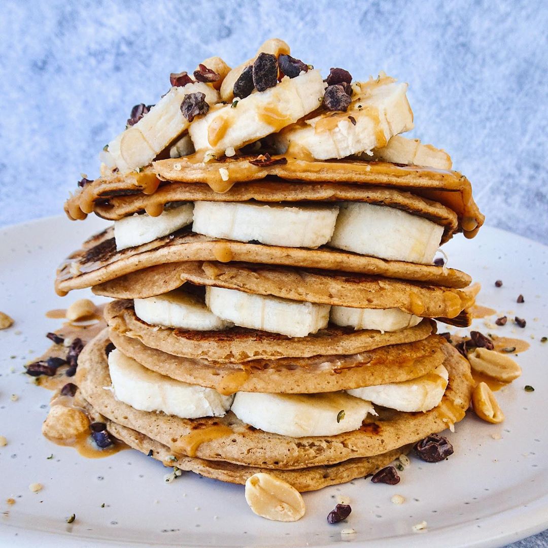 Buckwheat Protein Pancakes with Almond Milk
