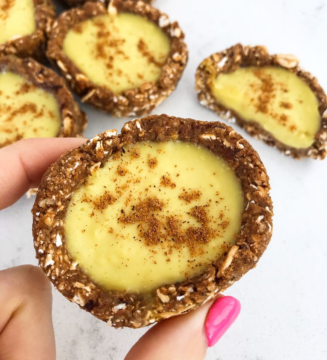 Healthy Vegan Custard Tarts