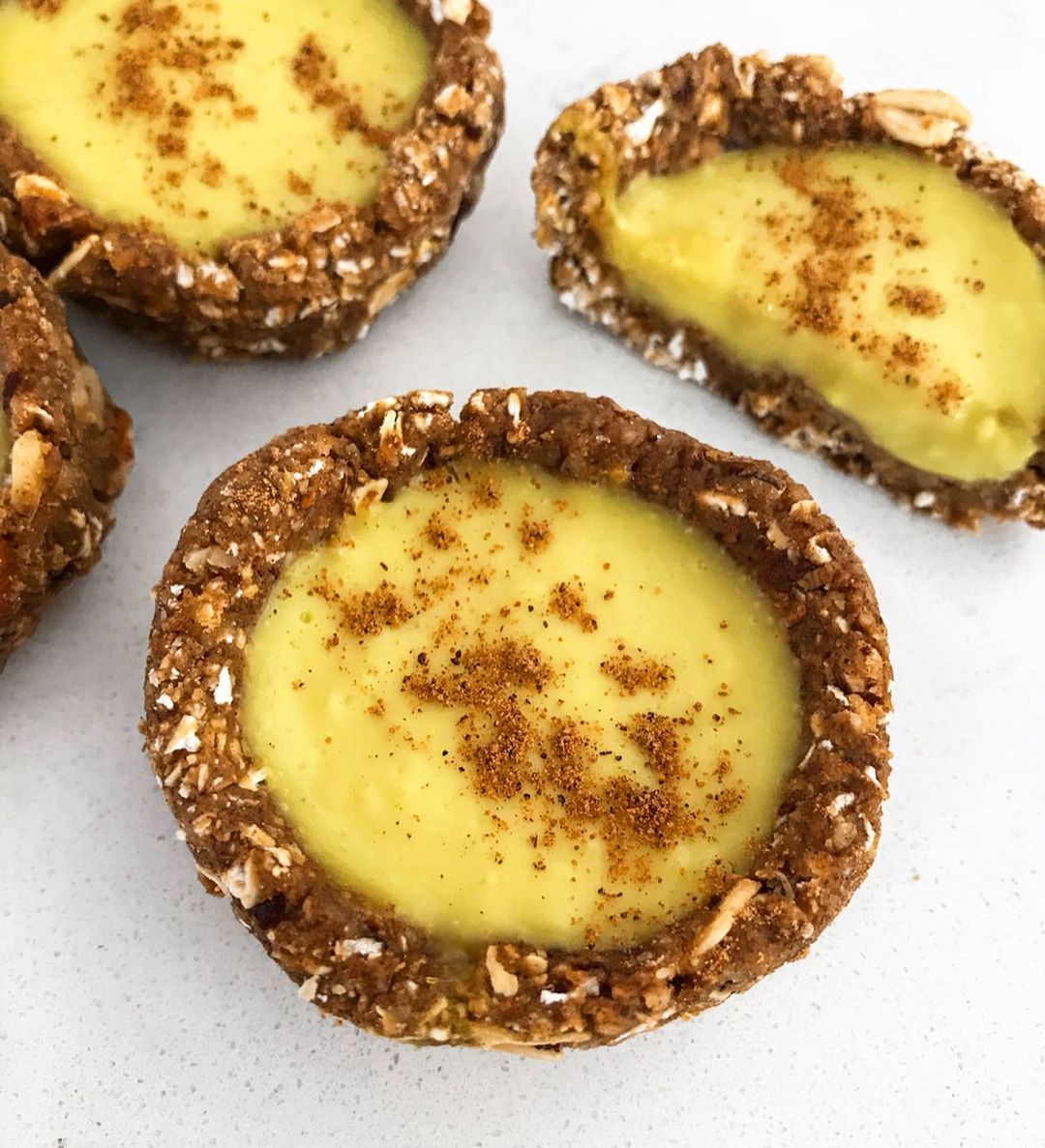 Healthy Vegan Custard Tarts