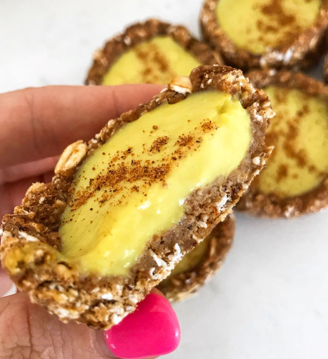 Healthy Vegan Custard Tarts