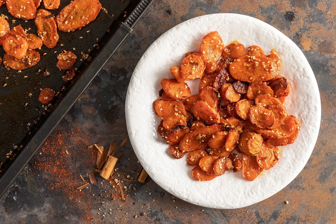 Spiced Roasted Carrot Chips