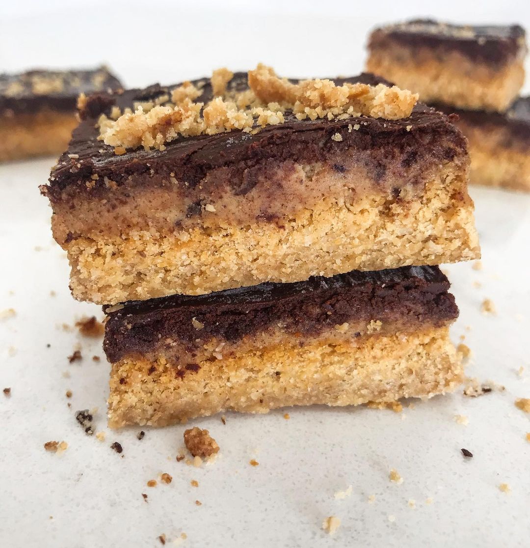 Homemade Vegan Twix-Inspired Slice