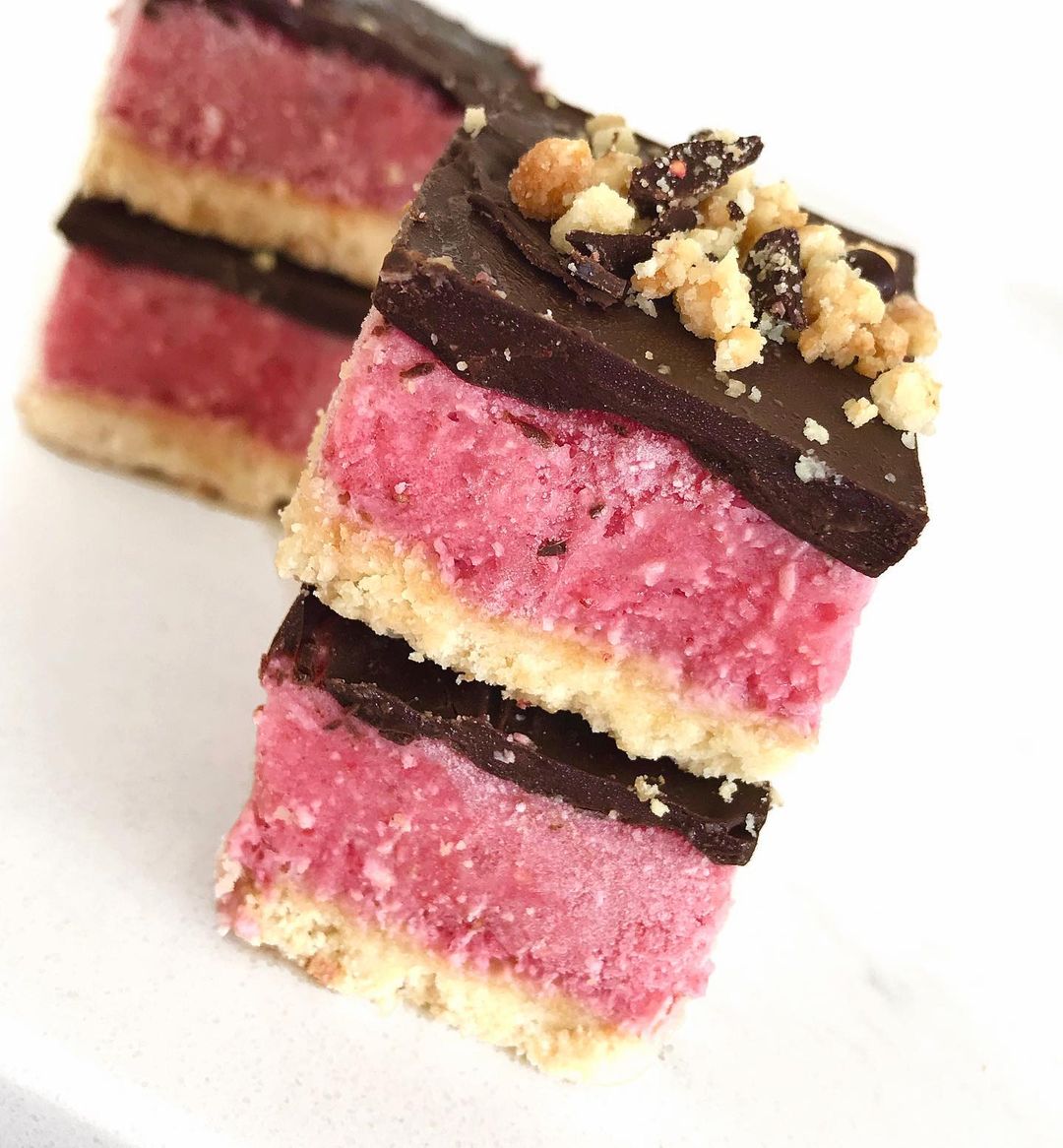 Strawberry Coconut Chocolate Slice