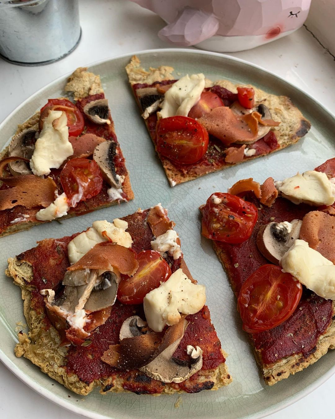 Speedy Chickpea Pizza