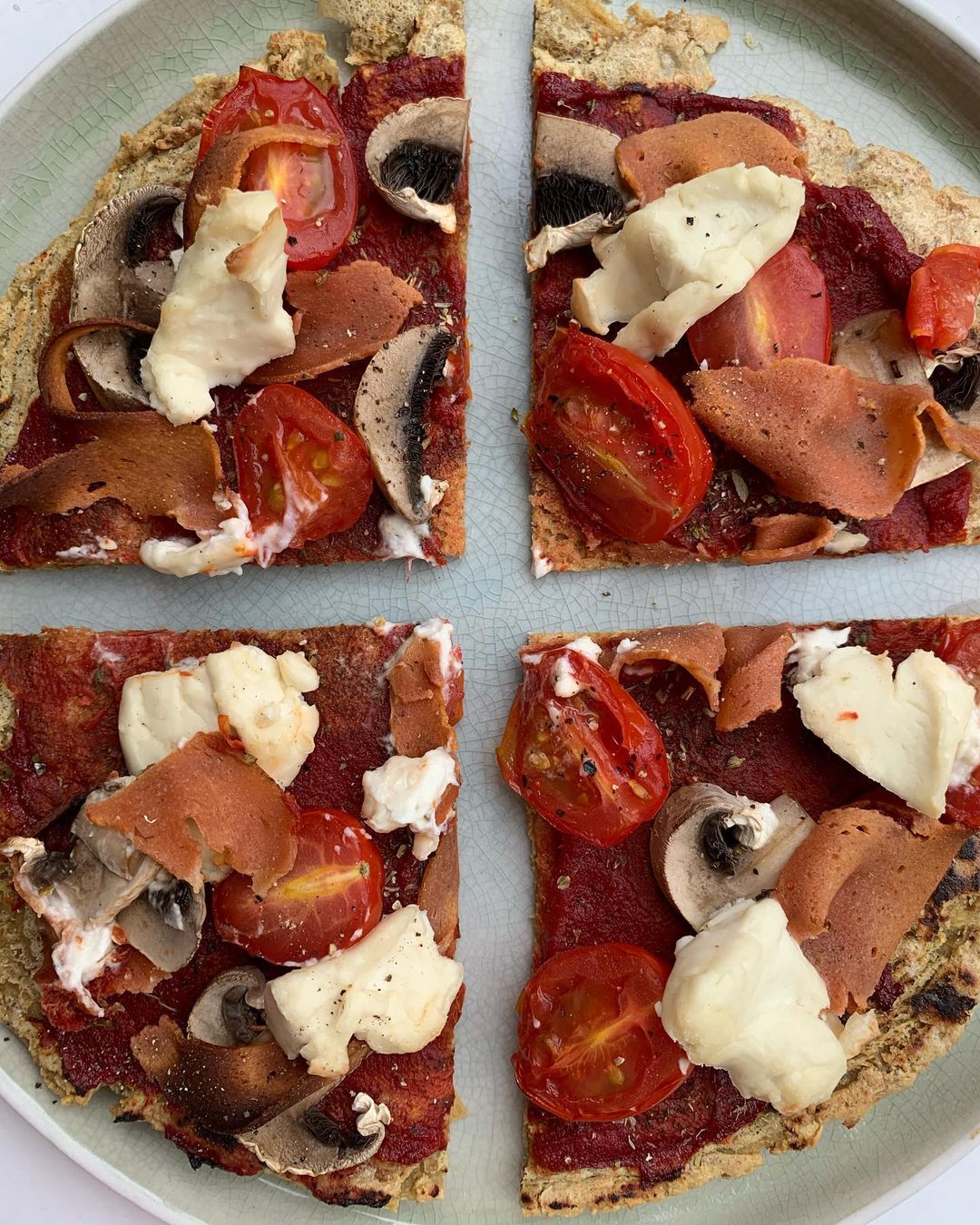 Speedy Chickpea Pizza