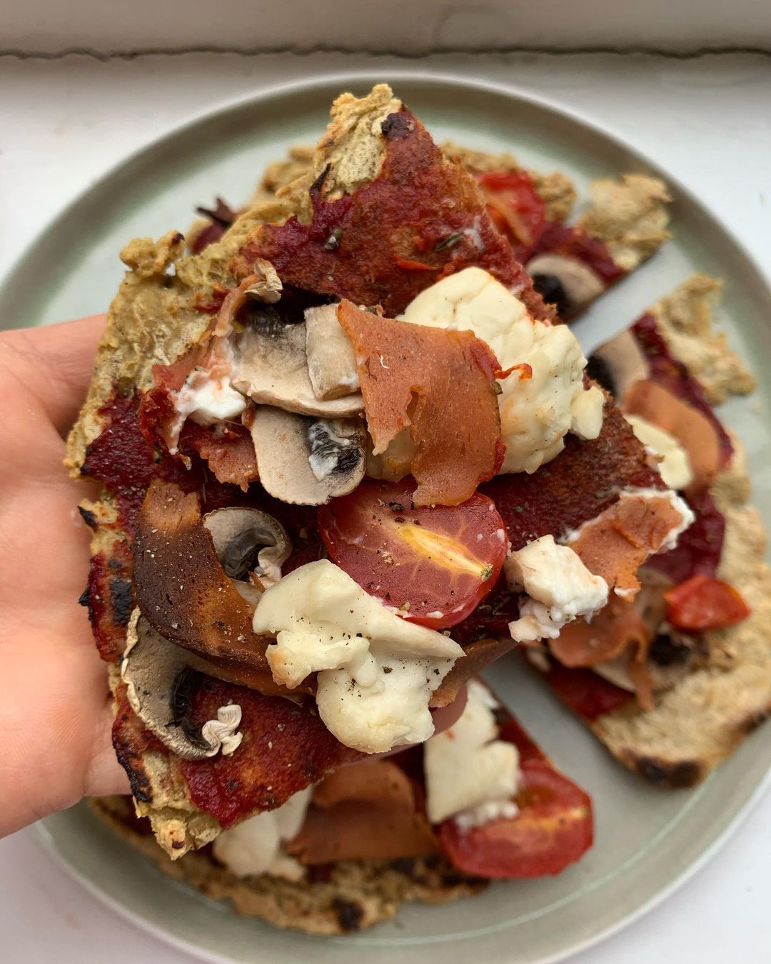 Speedy Chickpea Pizza