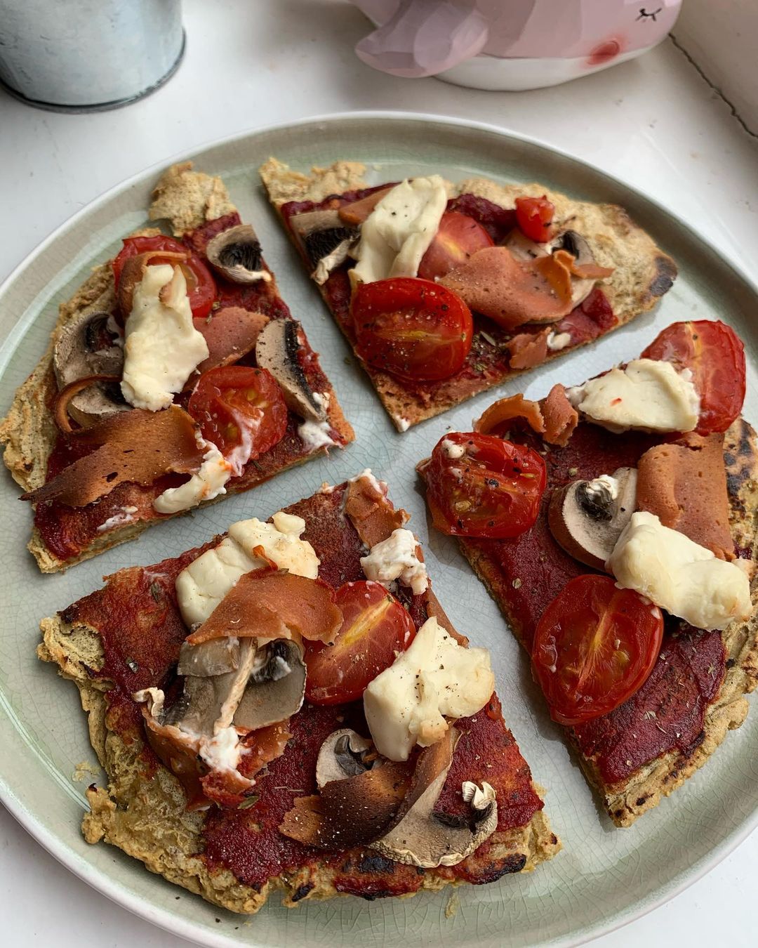 Speedy Chickpea Pizza