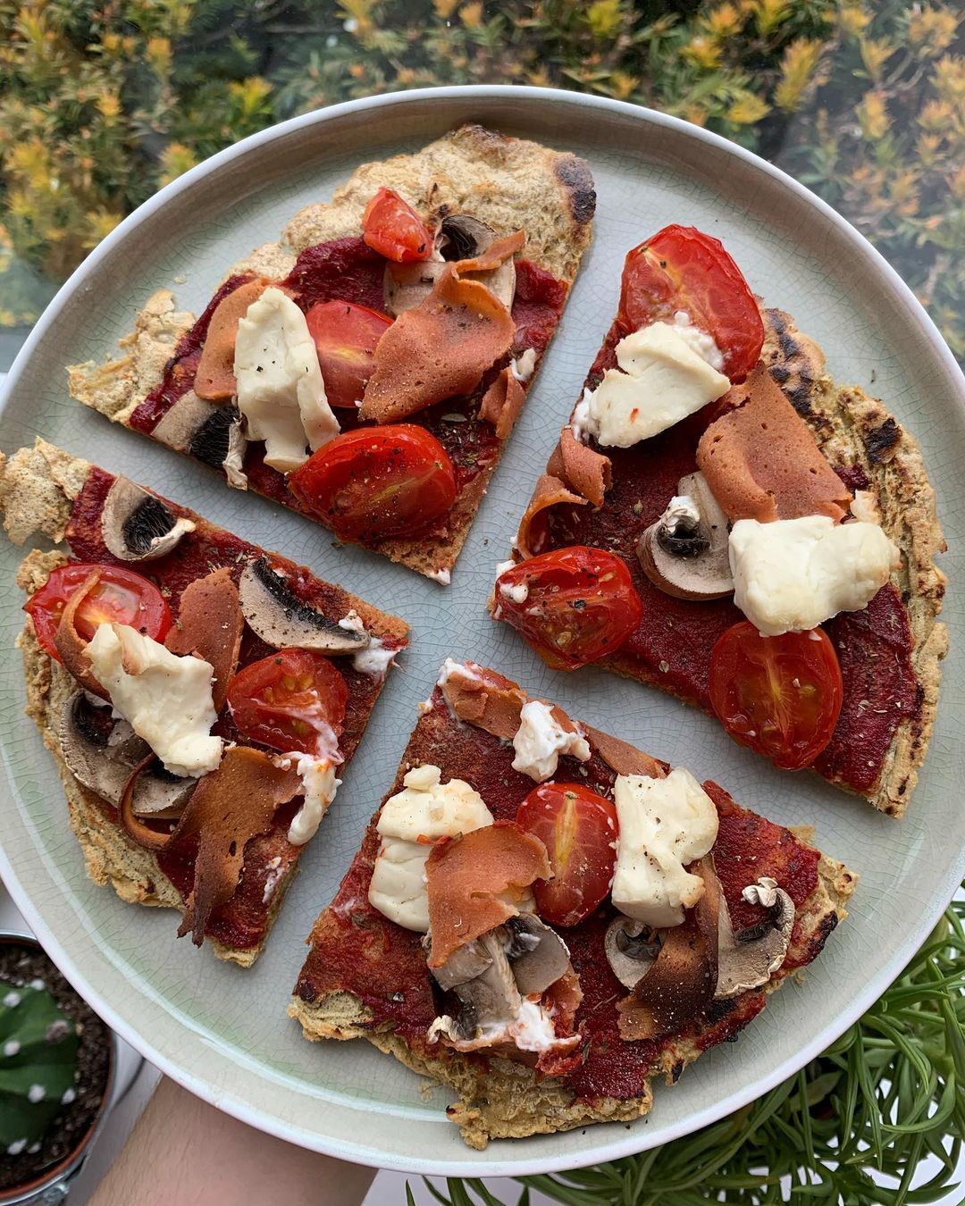 Speedy Chickpea Pizza