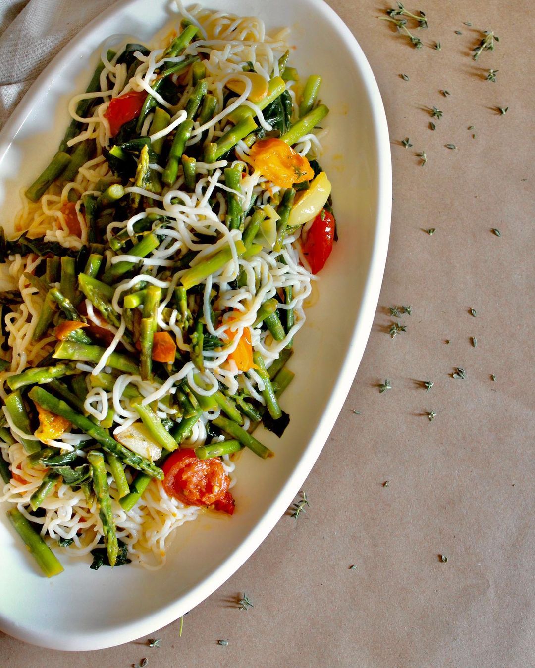 Healthy Pasta Loaded with Fresh Vegetables