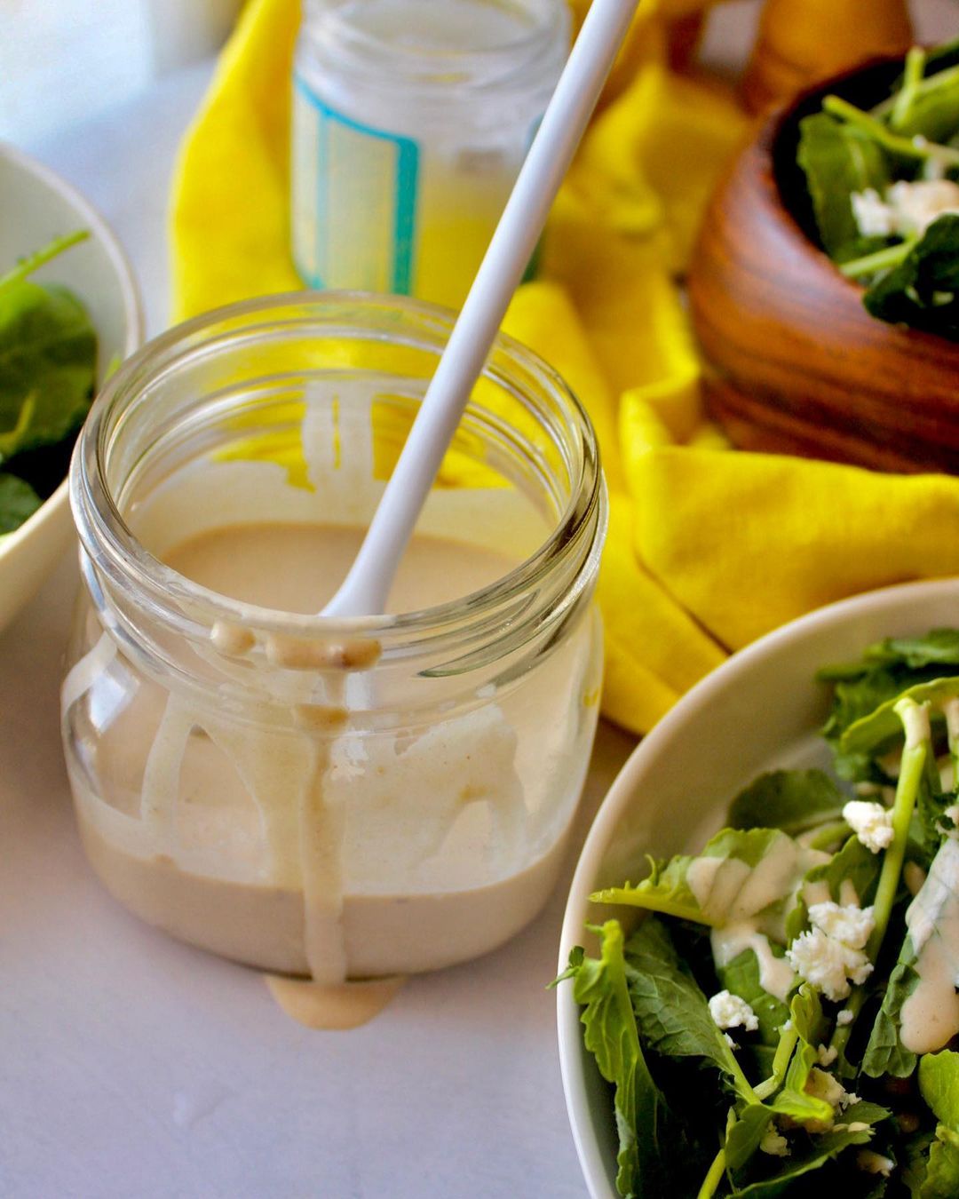 Creamy Tahini Dressing with Lemon Juice