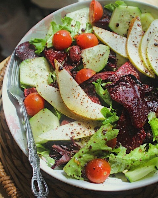 Roasted Beet and Pear Salad